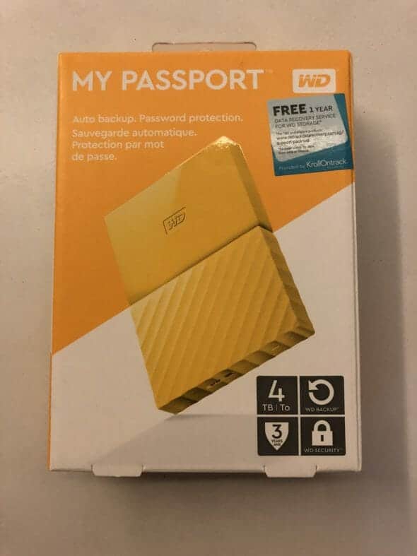 WD My Passport 4TB Portable Hard Disk